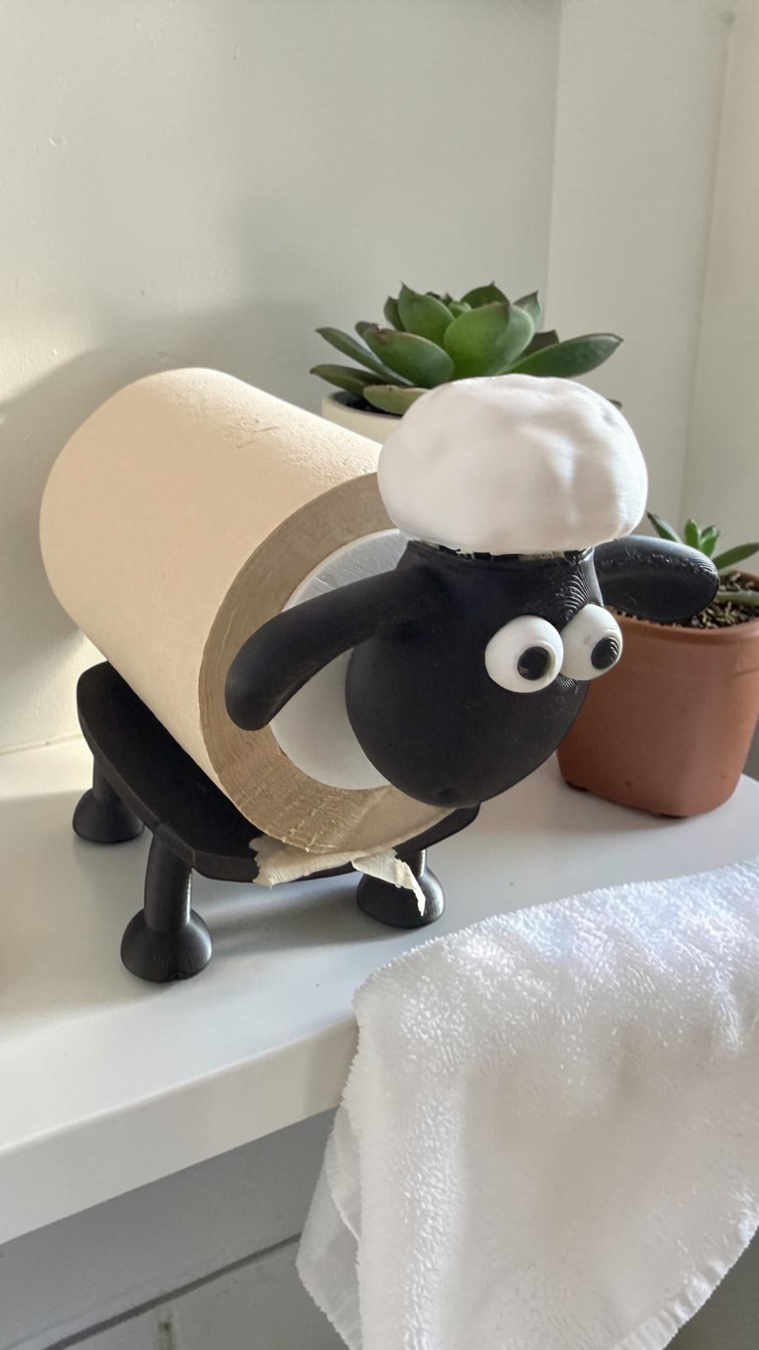 Shawn the sheep toilet paper holder