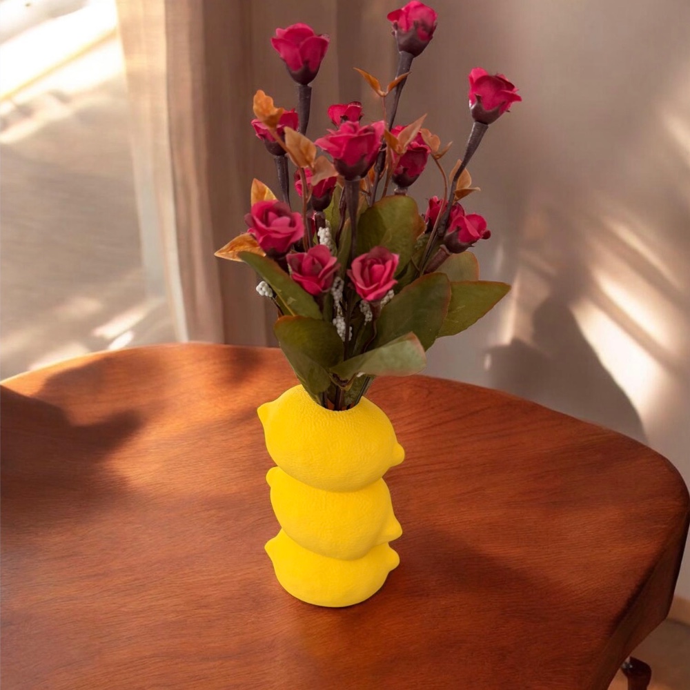 Lemon Flower vase