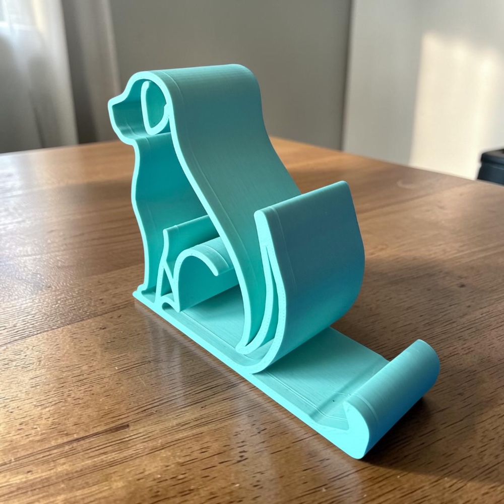 Dog shaped phone stand