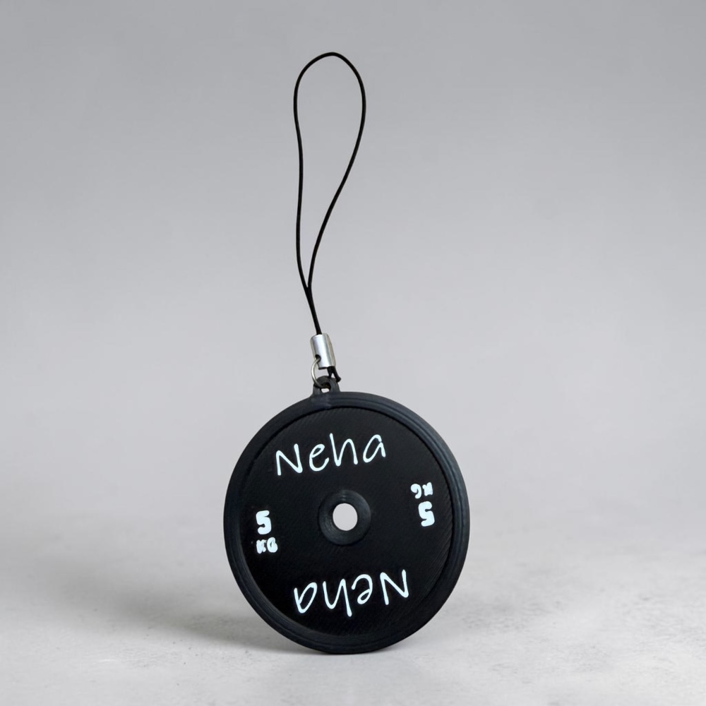 Gym plate keychain (Pack of 2)
