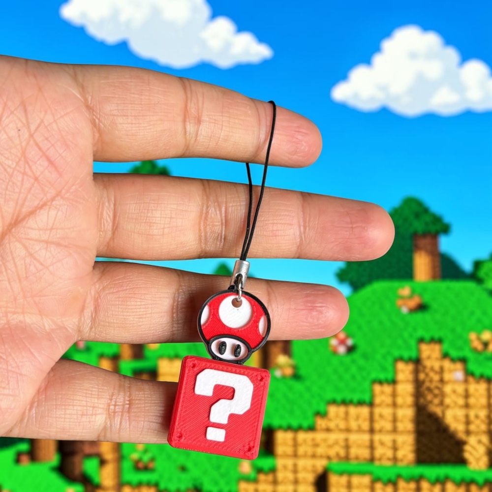 Customized Super Mario phone charm (Pack of 2)