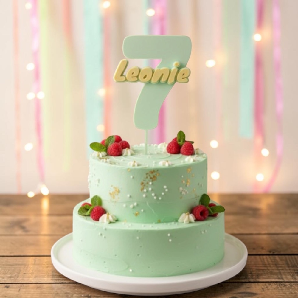 Customised cake topper